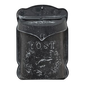Настінна скринька Clayre & Eef чорна 26x8x39 см